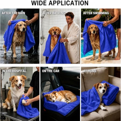 2 Pcs Microfiber Dog Towels for Drying Dogs Large, 55 X 27 Inch - Image 7