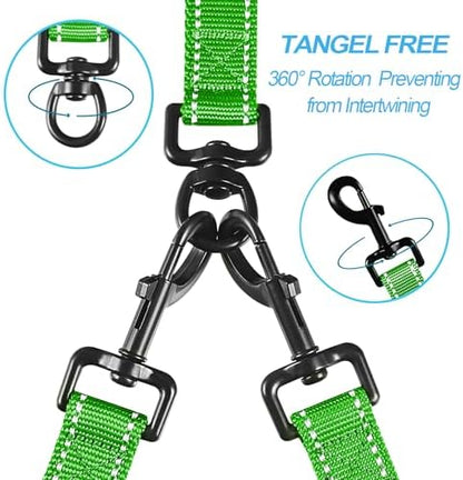 PetBonus Double Dog Leash, No Tangle Dual Leash, Walking Training Lead - Image 2