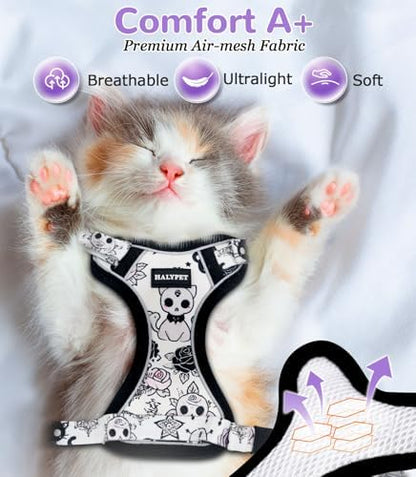 Halypet Cat Harness and Leash Set, Escape Proof Adjustable Harness - Image 6