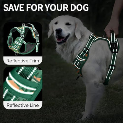 HEELE Dog Harness, No Pull Adjustable Padded Reflective Harness - Image 2