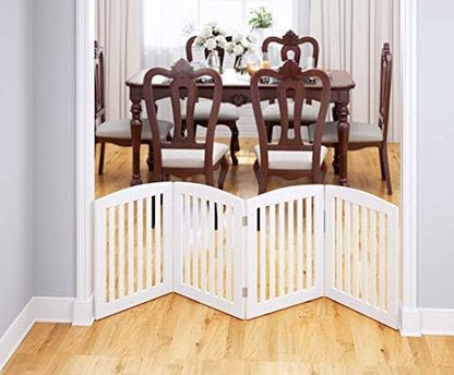 PAWLAND Wooden Freestanding Foldable Pet Gate - Image 3