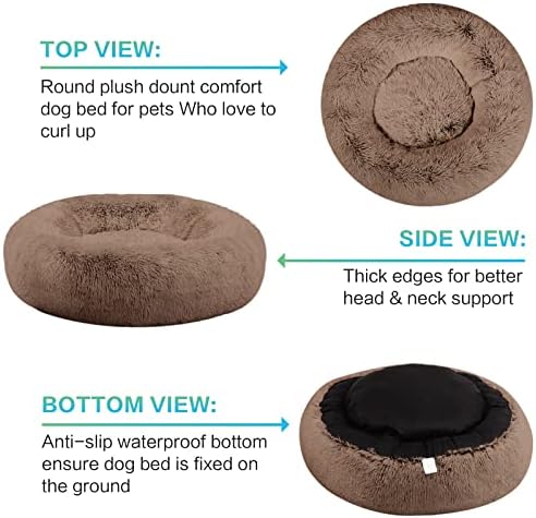 SAVFOX 23 inches Calming Donut Dog Bed - Image 3