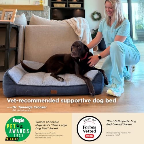 Bedsure SupportMax® Extra Thick Orthopedic Dog Beds Large Sized Dog - Image 2