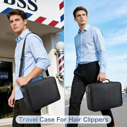 Yueieoun Professional Barber Clipper Case Organizer Bag - Image 3