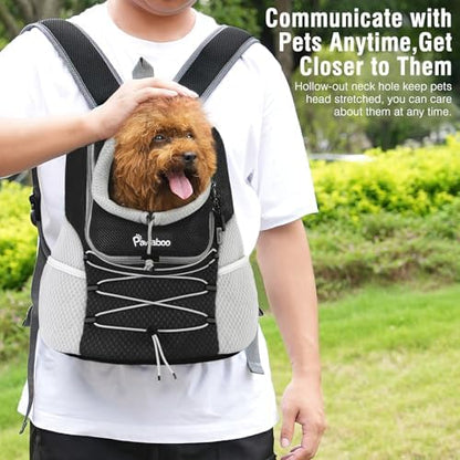 Pawaboo Pet Dog Front Carrier Backpack, Ventilated Mesh Puppy Back Pack - Image 4