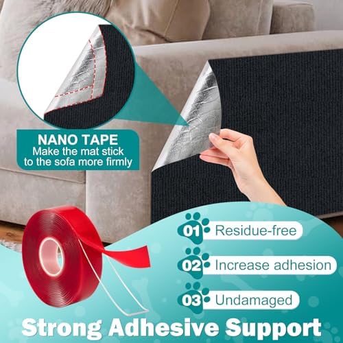 ENONCI 78.7x15.8 Cat Scratch Pad, Furniture Protector - Image 3
