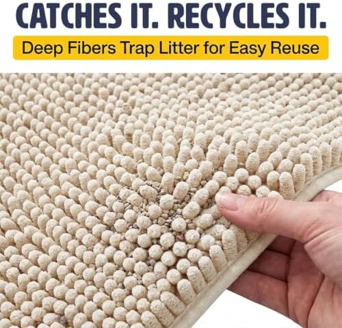 Muddy Mat® | Cat Litter Mat 19"x30", Litter Trapping Mat, Super Absorbent - Image 3