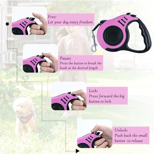 Retractable Dog Leash, 16 FT Dog Leash - Image 4