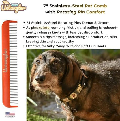 Pet comb for easy mat removal - Image 2