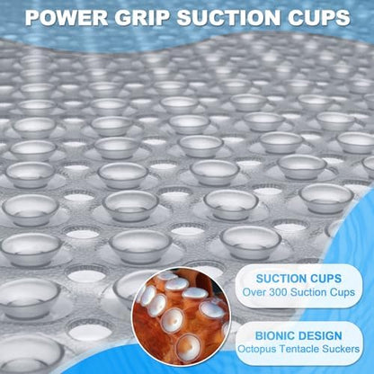 Bathtub and Shower Mats, 40x16 Inch Extra Large Non Slip Soft Bath Tub Mat - Image 3