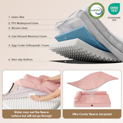 EHEYCIGA Large Dog Bed Memory Foam - Image 3
