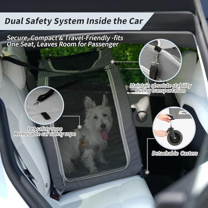 EchoSmile 4-Wheel Pet Stroller for Dogs & Cats - Image 4