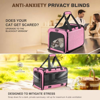 Soft Sided Cat Carrier for Anxious Pets - Image 2