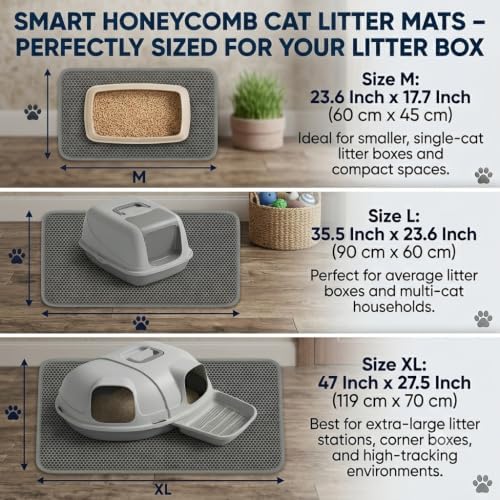 Cat Litter Mat, Honeycomb Litter Trapping Mat - Image 3