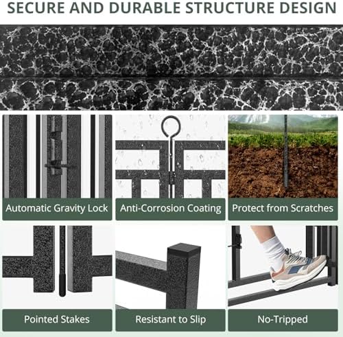 Thickened Outdoor Dog Fence, 16 Panels - Image 6
