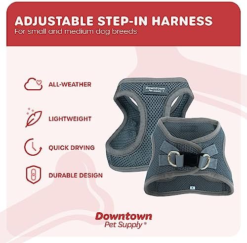 Downtown Pet Supply Step in Dog Harness No Pull, Titanium - Image 3
