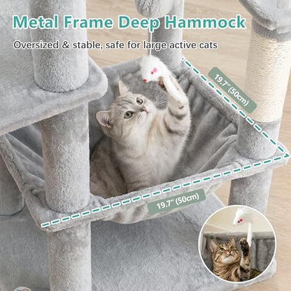 Cat Tree, 81.1" Skyward Corner Cat Tower - Image 4