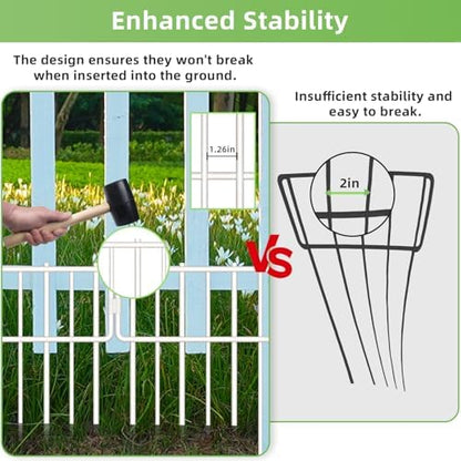 Animal Barrier Fence, Rustproof Metal Wire Garden Edging Border - Image 4