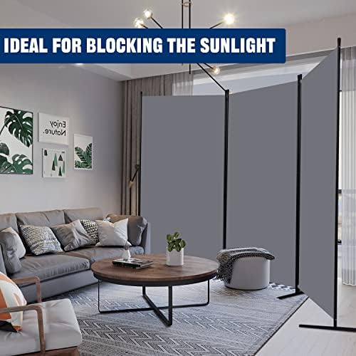 Room Divider 3 Panel-102''Wide, 6FT Room Dividers and Folding Privacy Screen - Image 7