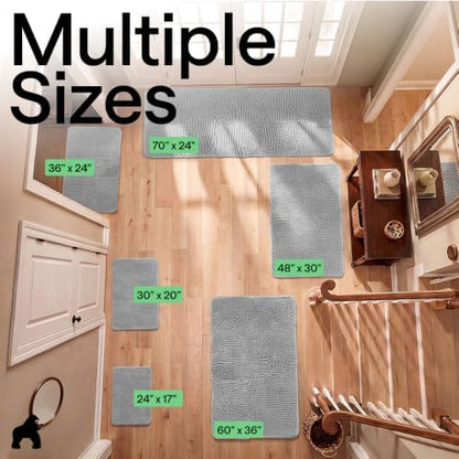 GORILLA GRIP SoakSTOPPER Dog Door Mat, Machine Wash and Dry, 36x24 Lt Gray - Image 2