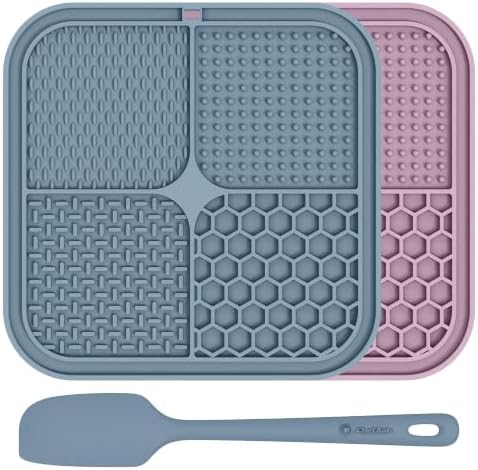 ChefAide 2 Pack Lick Mat for Dogs, Cats & Puppies by ChefAide