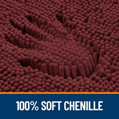 OLANLY Bathroom Runner Rugs 40x24, Extra Soft Absorbent Chenille Bath Rugs - Image 3