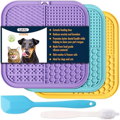 Lick Mat for Dogs and Cats, Licking Mat by LUKITO