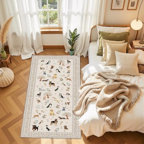 Beige Hallway Runner Rug 2x5 for Bedroom Kitchen - Image 3
