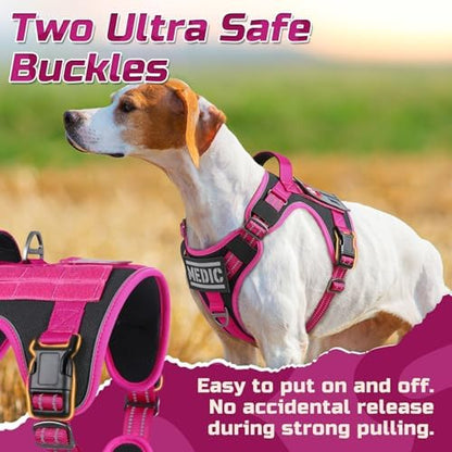 rabbitgoo Tactical Dog Harness for Medium, No Pull Military Service Vest - Image 2