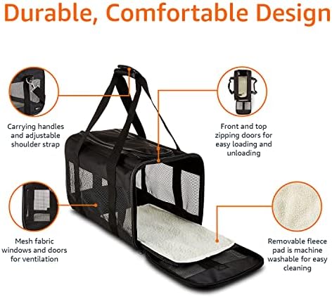 Amazon Basics Airline Approved Soft-Sided Mesh Pet Travel Carrier - Image 4
