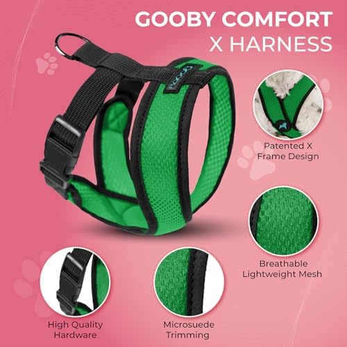 Gooby Comfort X Head-in Dog Harness, Choke-Free, Hunter Green - Image 2