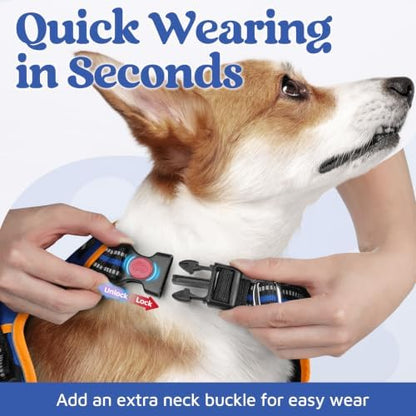 rabbitgoo Dog Harness for Large, No Pull 3 Buckles Easy On & Off - Image 2