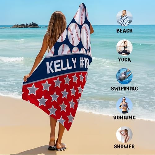 Personalized Beach Towel With Name, Custom Beach Towel with Name, Customized - Image 6