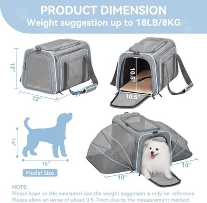 Petsfit Large Double Expandable Cat Carrier - Image 2