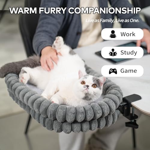 CHEERPALS Cloud Cat Bed Desk Mounted Hammock - Image 3