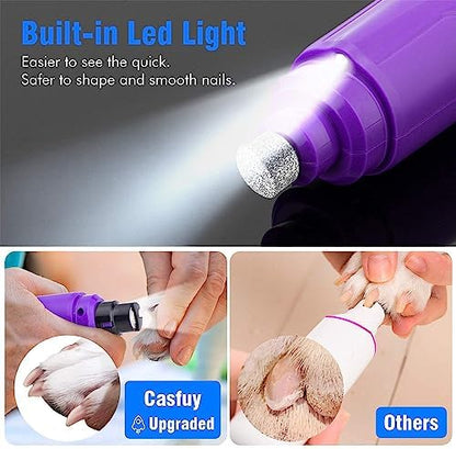 Casfuy Dog Nail Grinder with LED Light - Image 2
