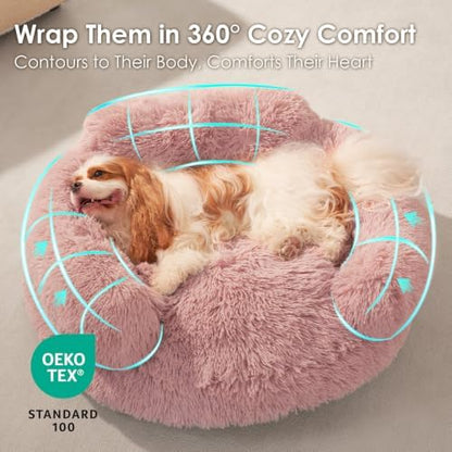 EHEYCIGA 36" Calming Donut Dog Bed - Image 4