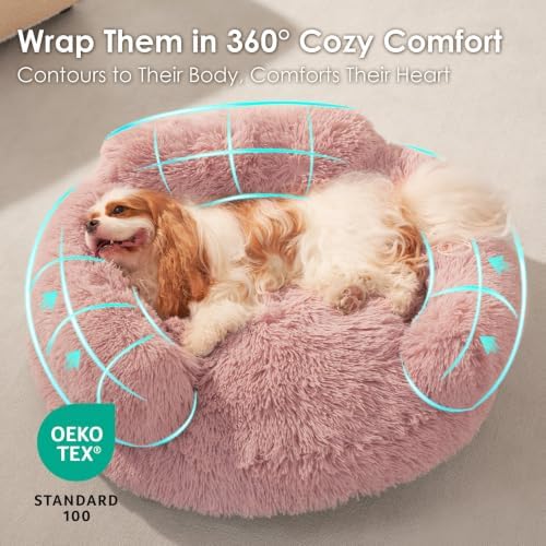 EHEYCIGA 30" Calming Donut Dog Bed - Image 4