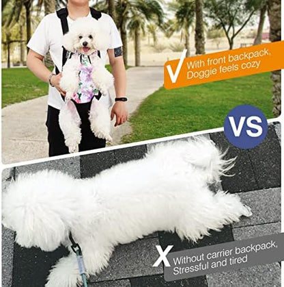 Pawaboo Pet Carrier Backpack, Adjustable Pet Front Cat Dog Carrier Backpack - Image 6