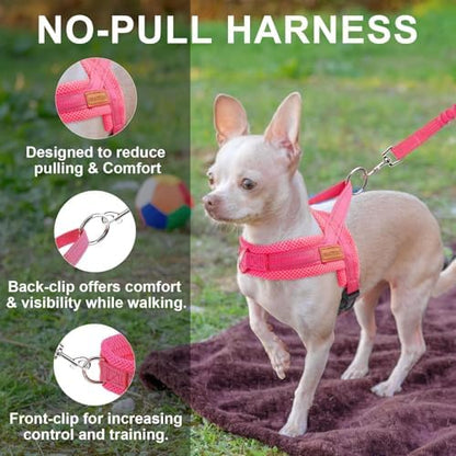 BEAUTYZOO Dog Harness Medium Sized and Leash Set, No Pull Step in Pet Vest - Image 6