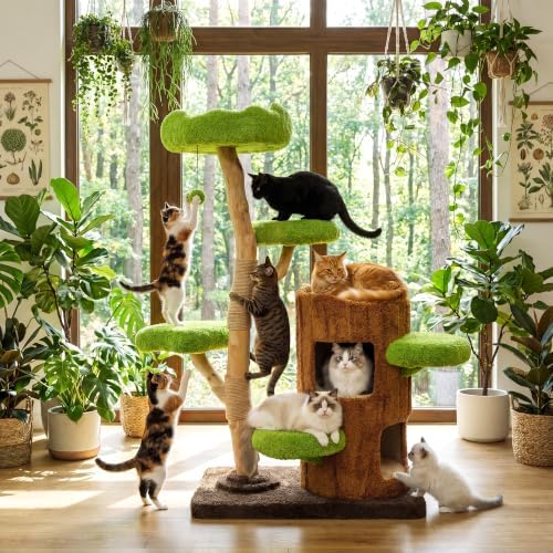57’’ Cat Tree, Large Cat Tower - Image 2