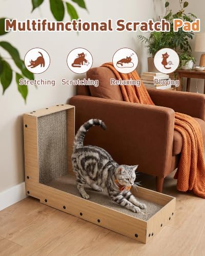 26.8" Cat Scratcher, L-Shaped Scratch Pad - Image 6