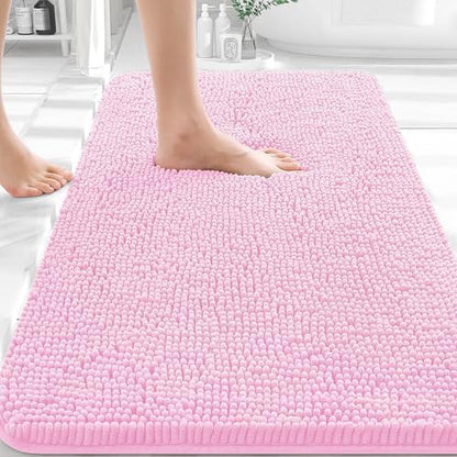 OLANLY Bathroom Rugs 36x24, Extra Soft Absorbent Chenille Bath Rugs by OLANLY