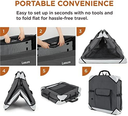 Lesure Portable Collapsible Dog Crate - Image 6