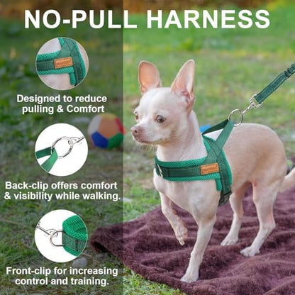 BEAUTYZOO Small Dog Harness and Leash Set, No Pull Step in Puppy Vest - Image 6