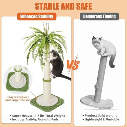 42" Tall Palm Tree Cat Scratching Post - Image 4