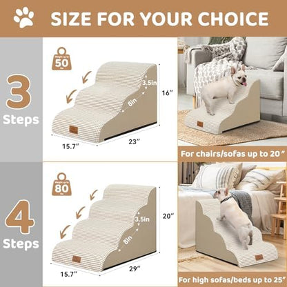 Zerbuger Dog Ramp and Stairs for Bed, Nonslip Cover - Image 2