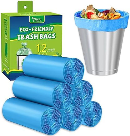 1.2 Gallon Bathroom Trash Bags Durable Tear-Resistant by YHEEL