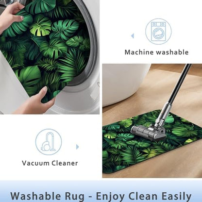 Bathroom Rug 29.5"x17", Bath Mat - Image 5