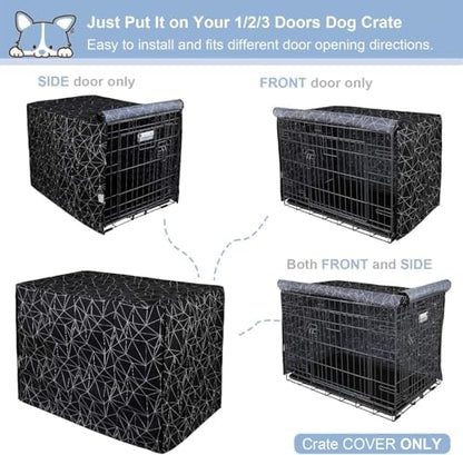 Explore Land Pattern Dog Crate Cover, 18 Inches - Image 5